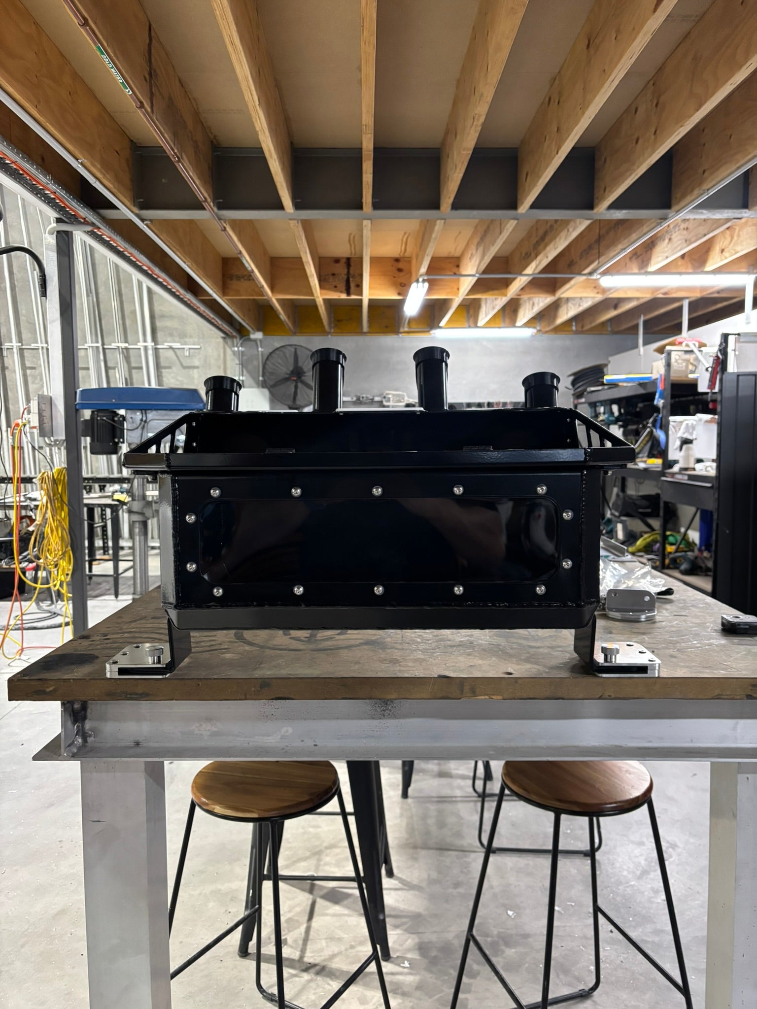 Aluminium Bait Board and Live Bait Tank - 600mm