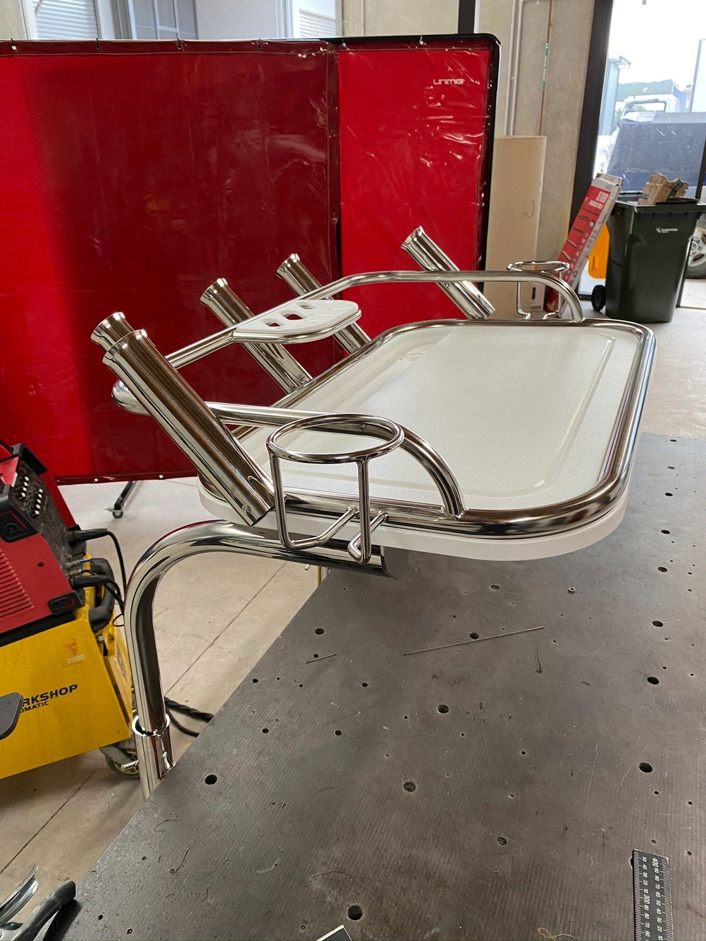 Transom Mounted Stainless Steel Bait Board 750x450mm image 7