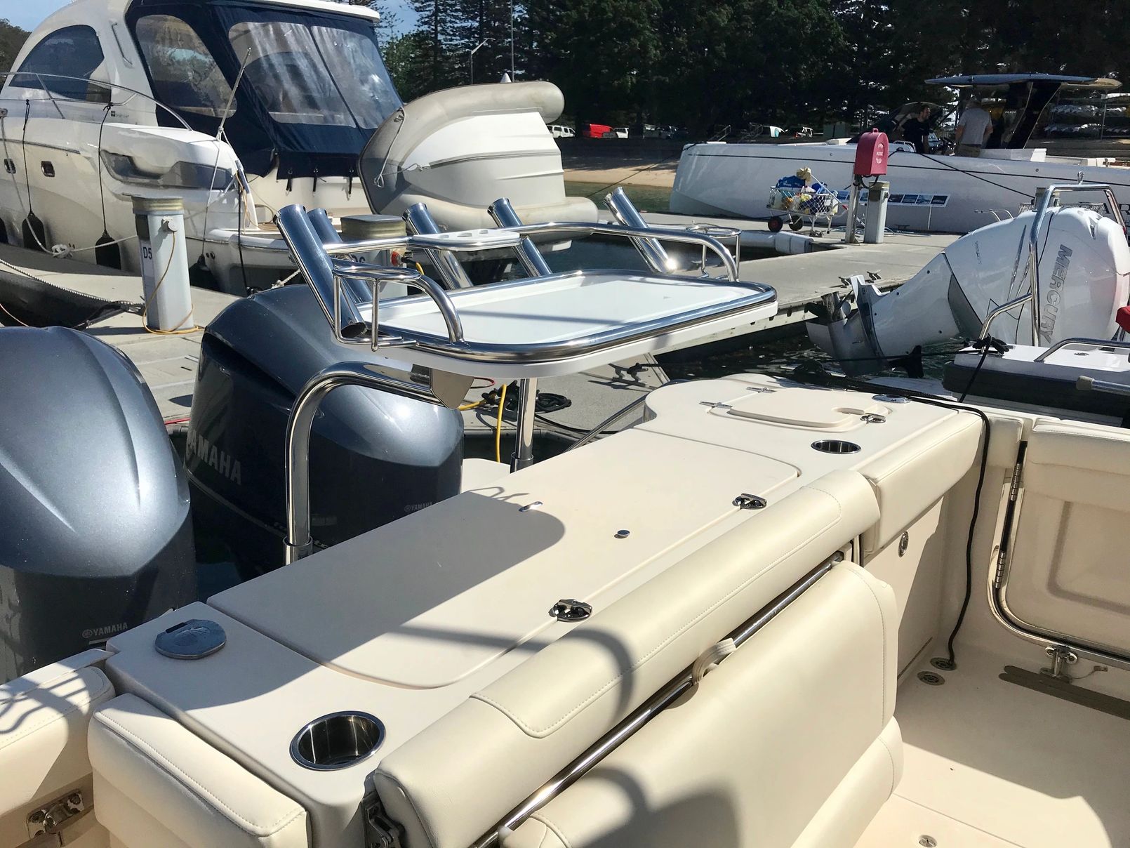 Transom Mounted Stainless Steel Bait Board 750x450mm image 0