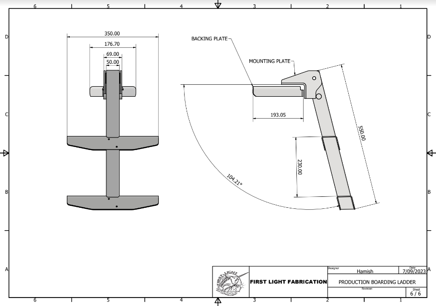 Aluminium Boat Ladder image 4