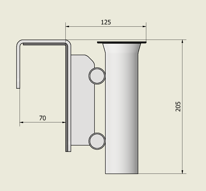 Stainless Steel Hook On Rod Coaming Rack image 2