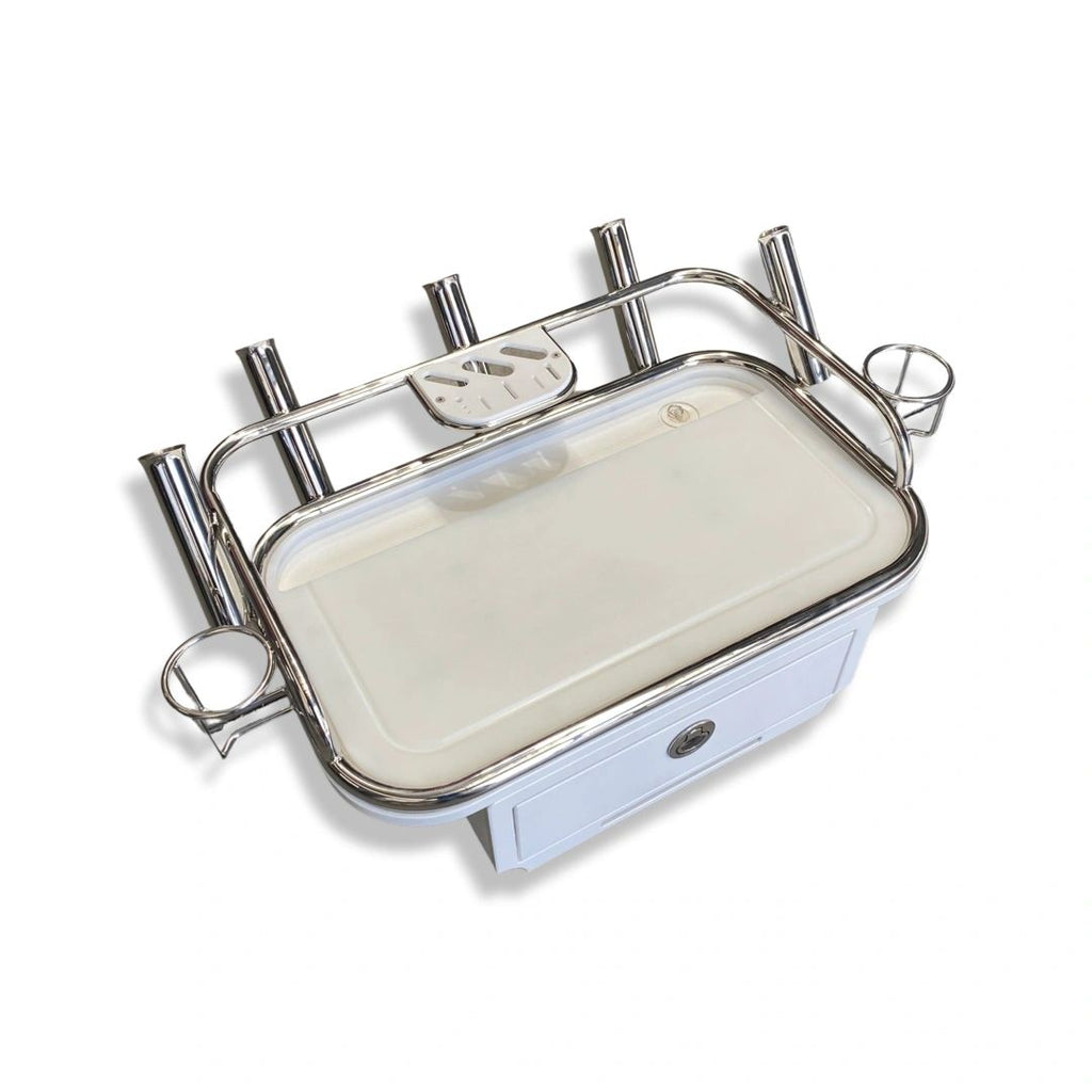 Stainless Steel Bait Board 75x45cm Base With Drawer image 2