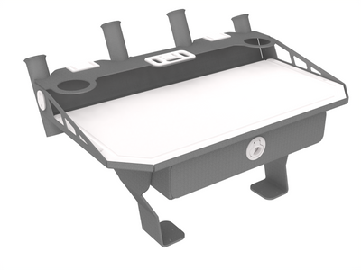 Aluminium Bait Board and Drawer- 750mm