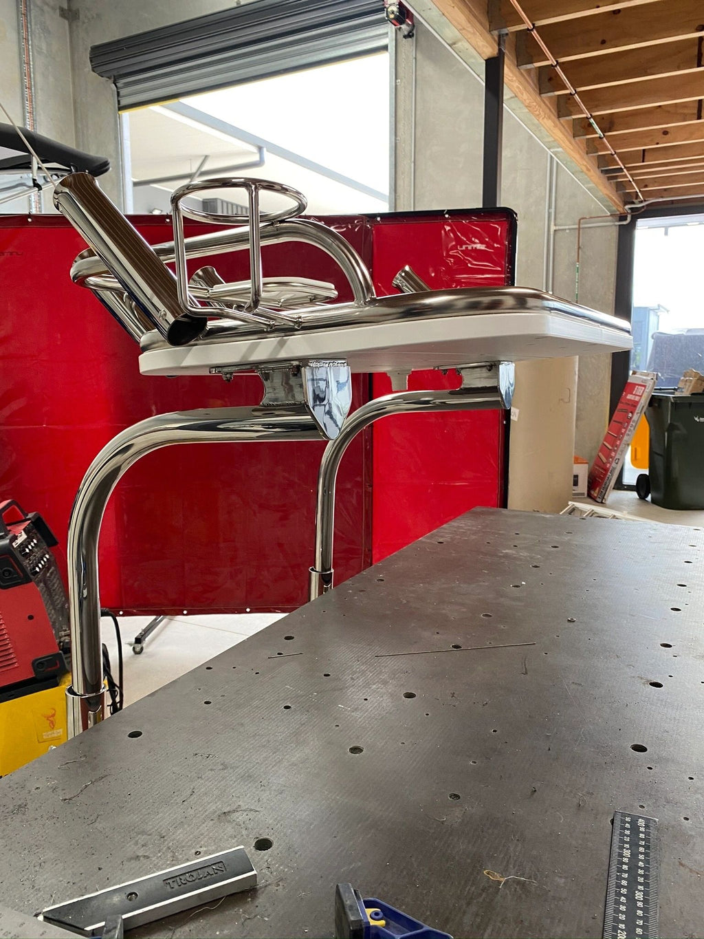 Transom Mounted Stainless Steel Bait Board 750x450mm image 5