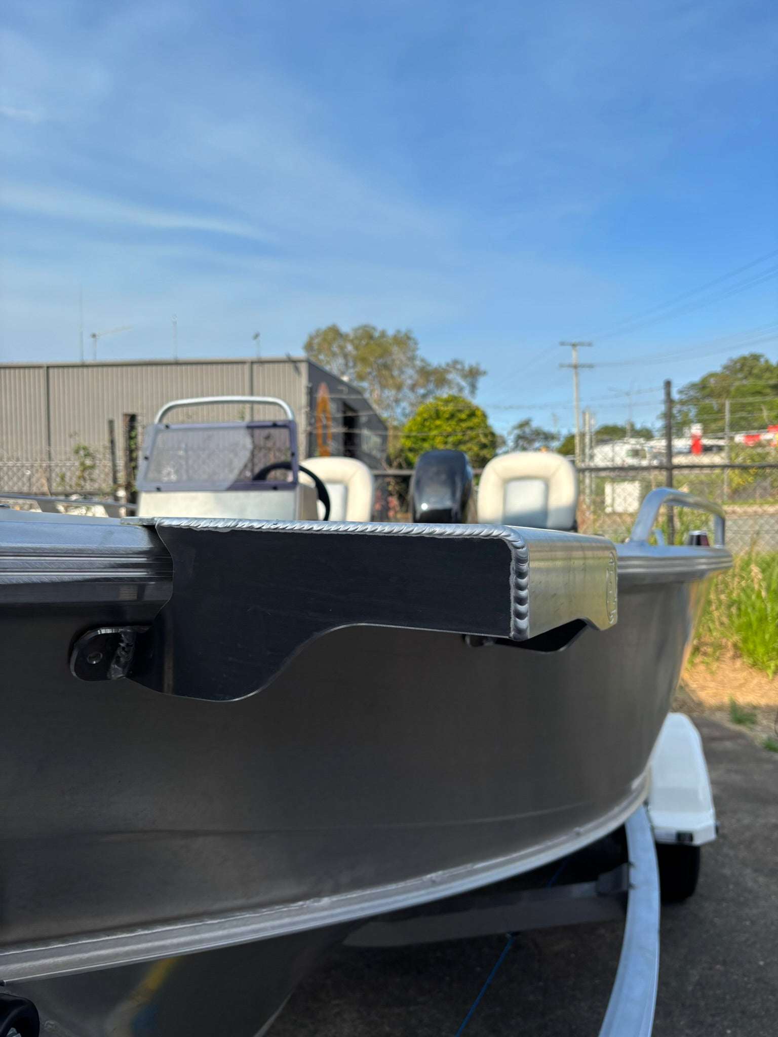 Universal Tinnie Bow Mount Motor Bracket