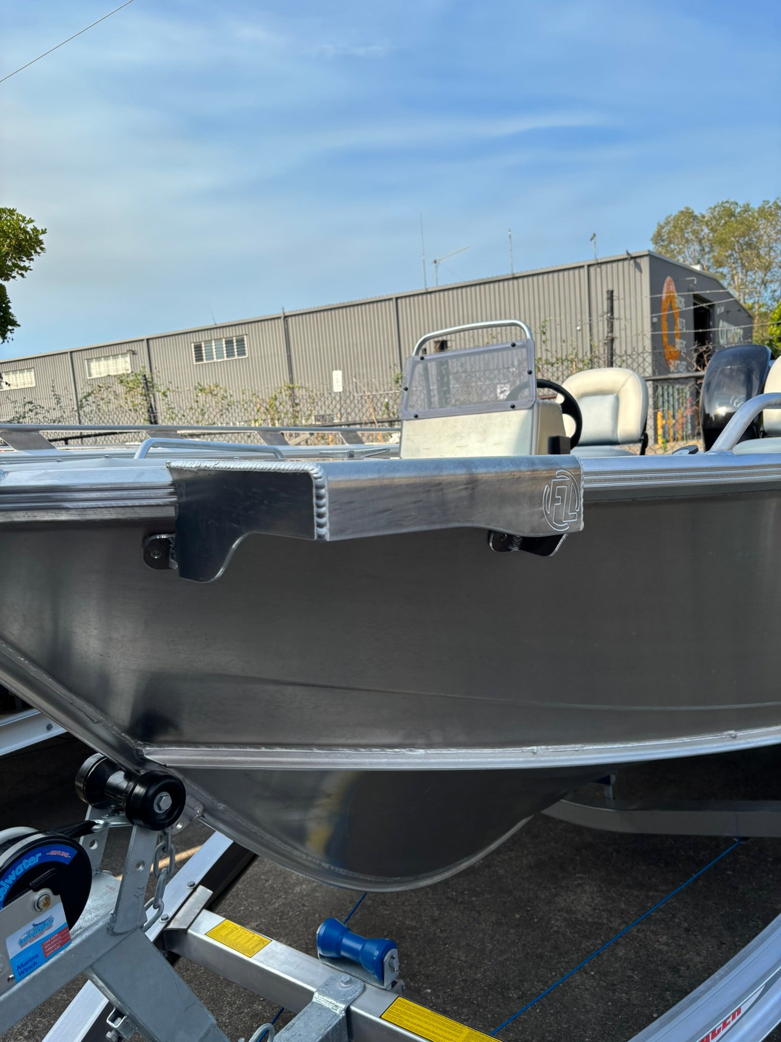 Universal Tinnie Bow Mount Motor Bracket