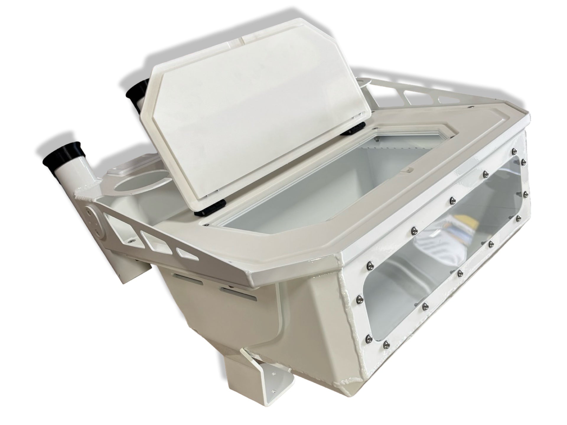 Aluminium Bait Board and Live Bait Tank - 600mm