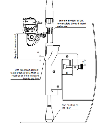 Aluminium Coaming Rack Rod Holder