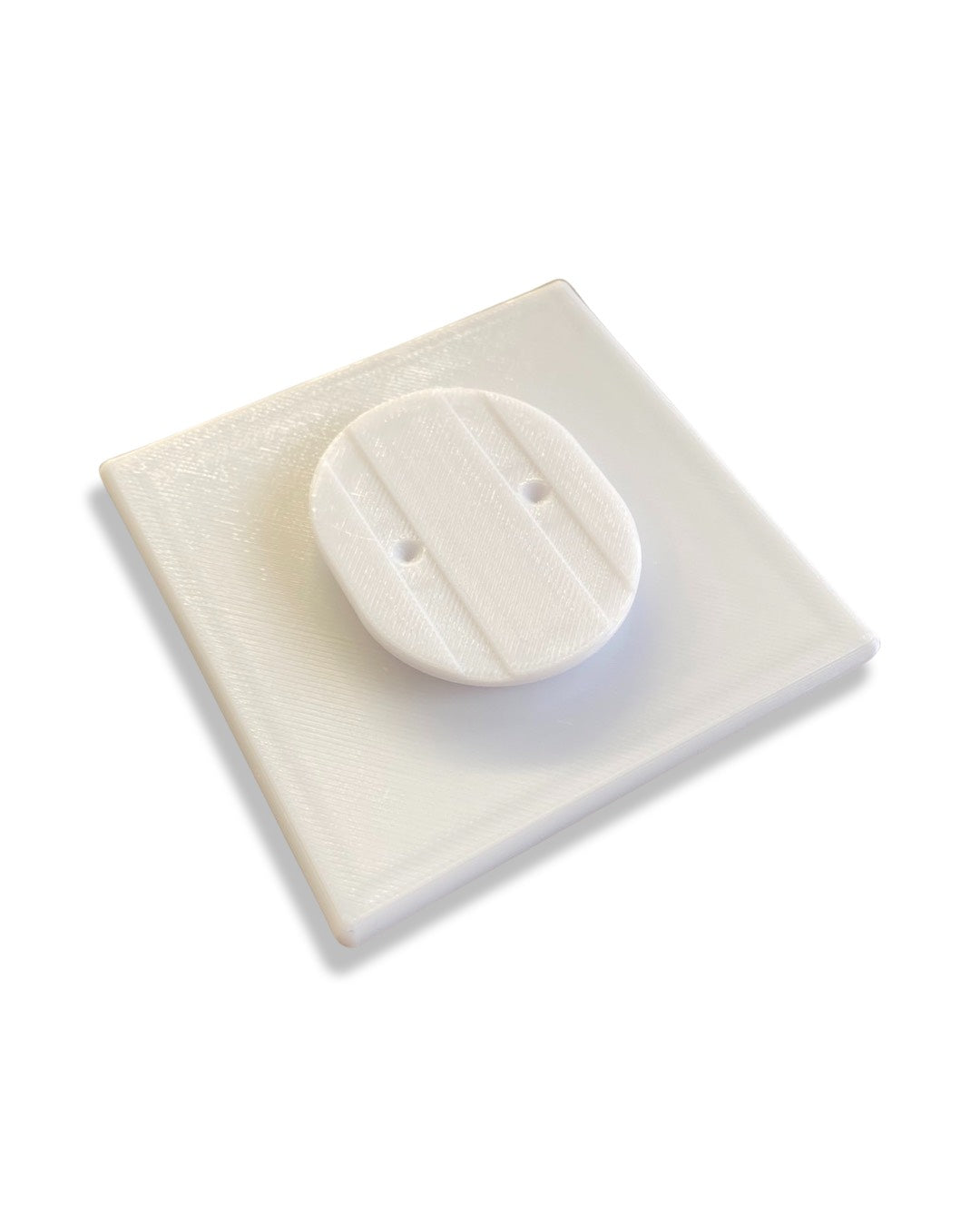 Push Lock Puck - 3M Adhesive - white image