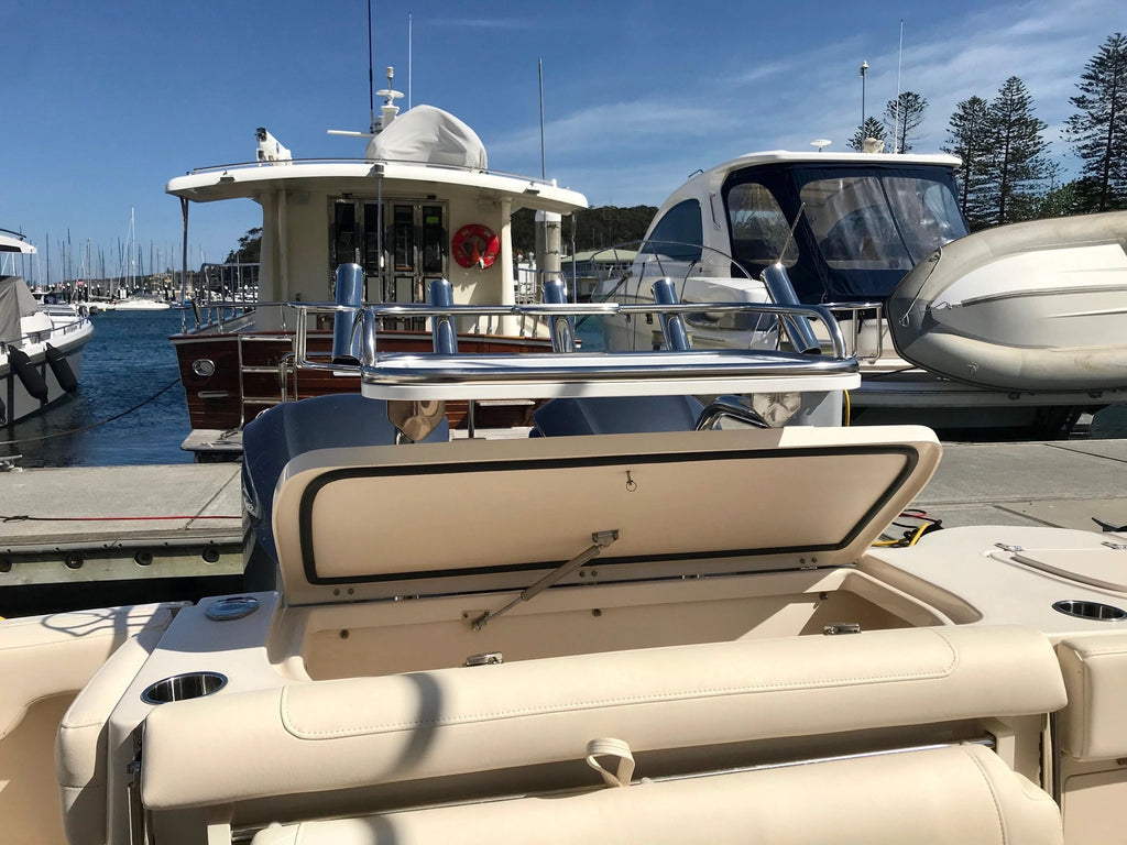 Transom Mounted Stainless Steel Bait Board 750x450mm image 3