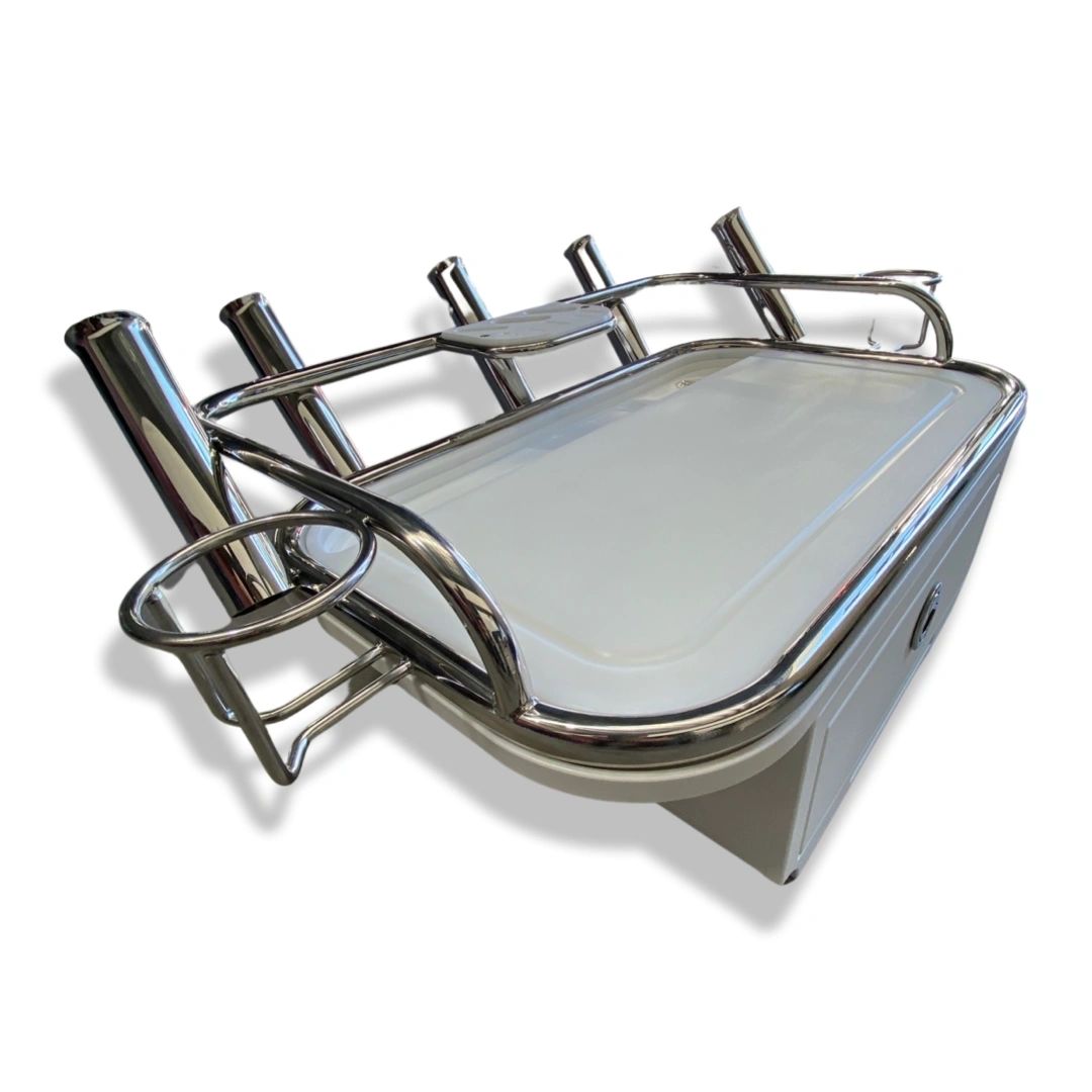 Stainless Steel Bait Board 75x45cm Base With Drawer image 1