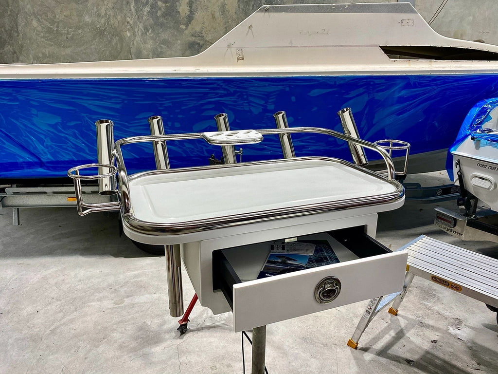 Stainless Steel Bait Board 75x45cm Base With Drawer image 9